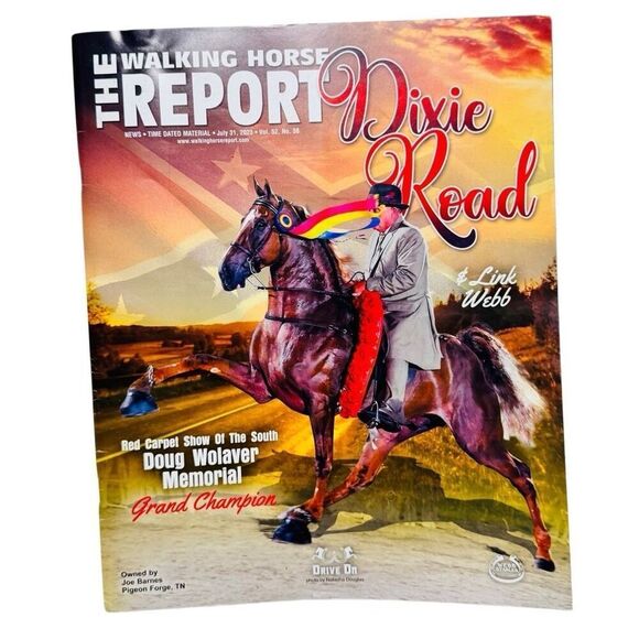 The Walking Horse Report -July 31, 2023 Red Carpet Show of the South Grand Champ - Picture 1 of 6